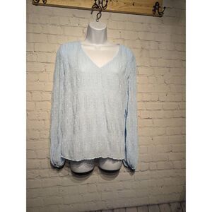 White House Black Market loose blouse medium